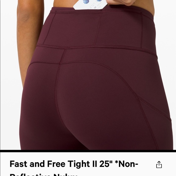 lululemon non-reflective Fast and Free legging - Picture 9 of 10